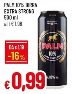IperFamila Palm 10% birra extra strong offerta