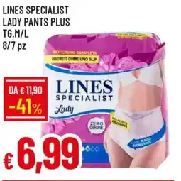 IperFamila Lines specialist lady pants plus offerta