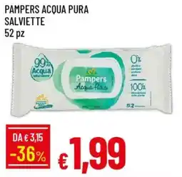 IperFamila Pampers acqua pura salviette offerta