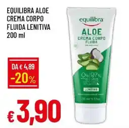 IperFamila Equilibra aloe crema corpo fluida lenitiva offerta