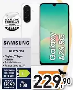 Unieuro SAMSUNG GALAXY A26 5G offerta