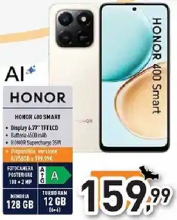 Unieuro HONOR 400 SMART offerta