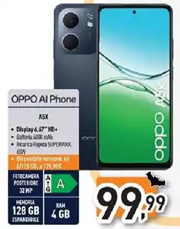 Unieuro OPPO AI Phone A5X offerta