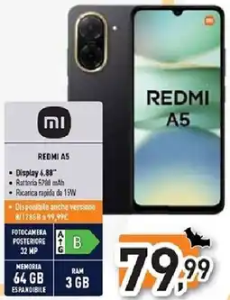 Unieuro REDMI A5 offerta