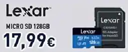 Unieuro Lexar MICRO SD 128GB offerta