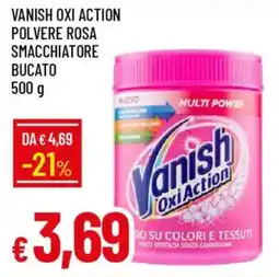 IperFamila Vanish oxi action polvere rosa smacchiatore bucato offerta
