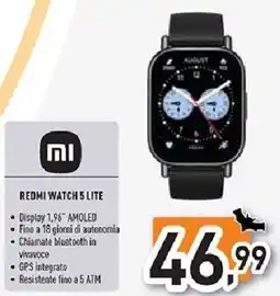 Unieuro REDMI WATCH 5 LITE offerta