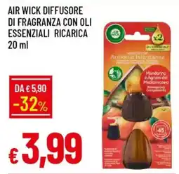 IperFamila Air wick diffusore di fragranza con oli essenziali ricarica offerta
