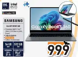 Unieuro SAMSUNG GALAXY BOOKS 360 offerta