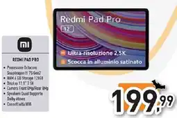 Unieuro Redmi Pad Pro offerta