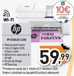 Unieuro HP DESKJET 4230E offerta