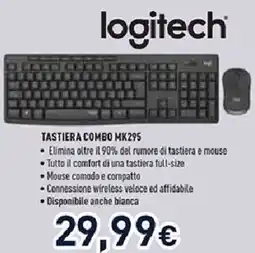 Unieuro logitech TASTIERA COMBO MK295 offerta