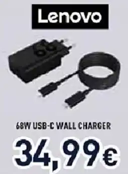 Unieuro Lenovo 68W USB-C WALL CHARGER offerta