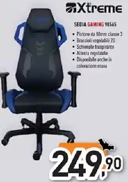 Unieuro Xtreme SEDIA GAMING 90565 offerta