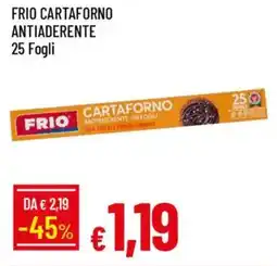 IperFamila Frio cartaforno antiaderente 25 fogli offerta