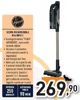 Unieuro Hoover SCOPA RICARICABILE HF610P011 offerta