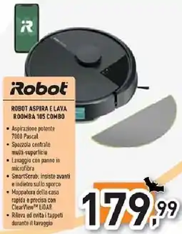 Unieuro Robot aspira e lava roomba 105 combo offerta