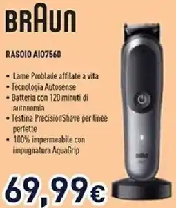 Unieuro BRAUN RASOIO A107560 offerta