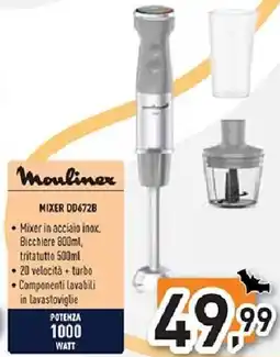 Unieuro Moulinex MIXER DD672B offerta