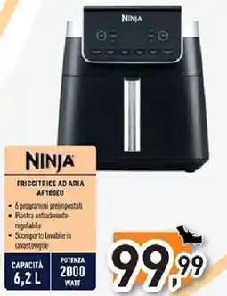 Unieuro NINJA FRIGGITRICE AD ARIA AF180EU offerta