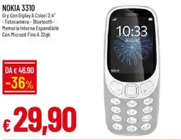 IperFamila NOKIA 3310 offerta