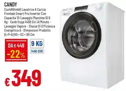 IperFamila CANDY Cso496tmb6 Lavatrice A Carica offerta