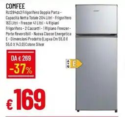 IperFamila COMFEE Rct284ds2 Frigorifero Doppia Porta offerta