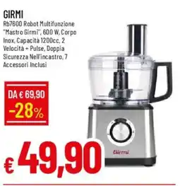 IperFamila GIRMI Rb7600 Robot Multifunzione offerta