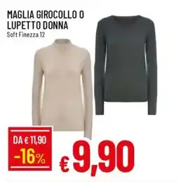 IperFamila Maglia girocollo o lupetto donna offerta