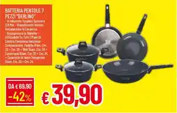 IperFamila Batteria pentole 7 pezzi "berlino" offerta
