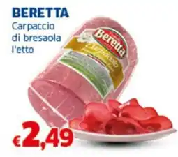 Sigma BERETTA Carpaccio di bresaola l'etto offerta