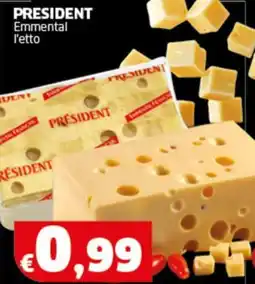 Sigma PRESIDENT Emmental l'etto offerta