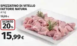 Coop Spezzatino di vitello fattorie natura al kg offerta