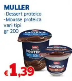 Sigma MULLER -Dessert proteico -Mousse proteica offerta