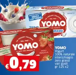Sigma YOMO Yogurt 100% naturale intero/magro zero grassi offerta
