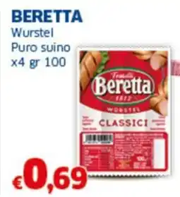 Sigma BERETTA Wurstel Puro suino offerta