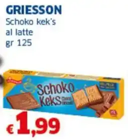 Sigma GRIESSON Schoko kek's al latte offerta