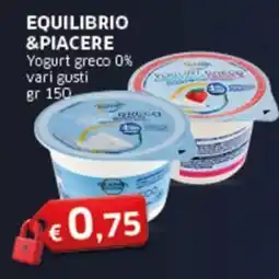 Sigma EQUILIBRIO &PIACERE Yogurt greco 0% offerta