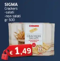 Sigma SIGMA Crackers -salati -non salati offerta