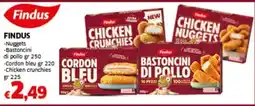 Sigma FINDUS chicken crunchies - bastoncini di pollo - cordon bleu - chicken crunchies offerta