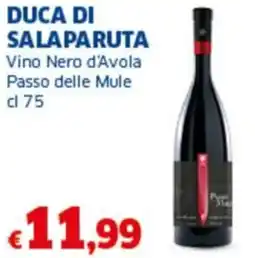Sigma DUCA DI SALAPARUTA Vino Nero d'Avola Passo delle Mule offerta