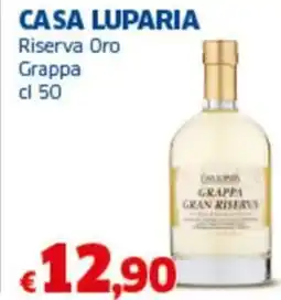 Sigma CASA LUPARIA Riserva Oro Grappa offerta