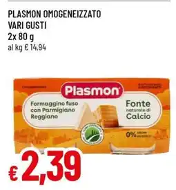 Famila PLASMON OMOGENEIZZATO VARI GUSTI offerta
