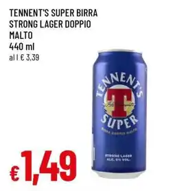 Famila TENENT'S SUPER BIRRA STRONG LAGER DOPPIO MALTO offerta