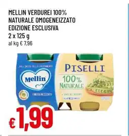 Famila Mellin Verdure 100% Naturale Omogeneizzato Edizione Esclusiva offerta