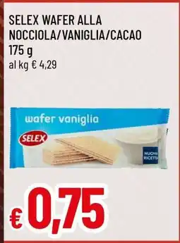 Famila SELEX WAFER ALLA NOCCIOLA/VANIGLIA/CACAO offerta