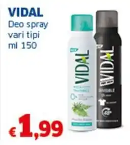 Sigma VIDAL Deo spray offerta