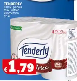 Sigma TENDERLY Carta igienica maxi rotolo kilometrica pz 4 offerta