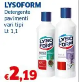Sigma LYSOFORM Detergente pavimenti offerta