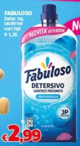 Sigma FABULOSO Deter. liq. lavatrice offerta